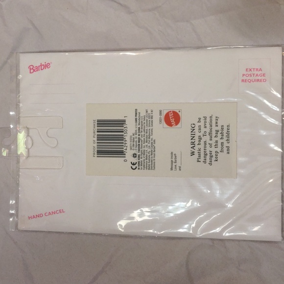 Barbie bundle - NWT playing card poster and Birthday Fashion greeting card - Picture 6 of 6